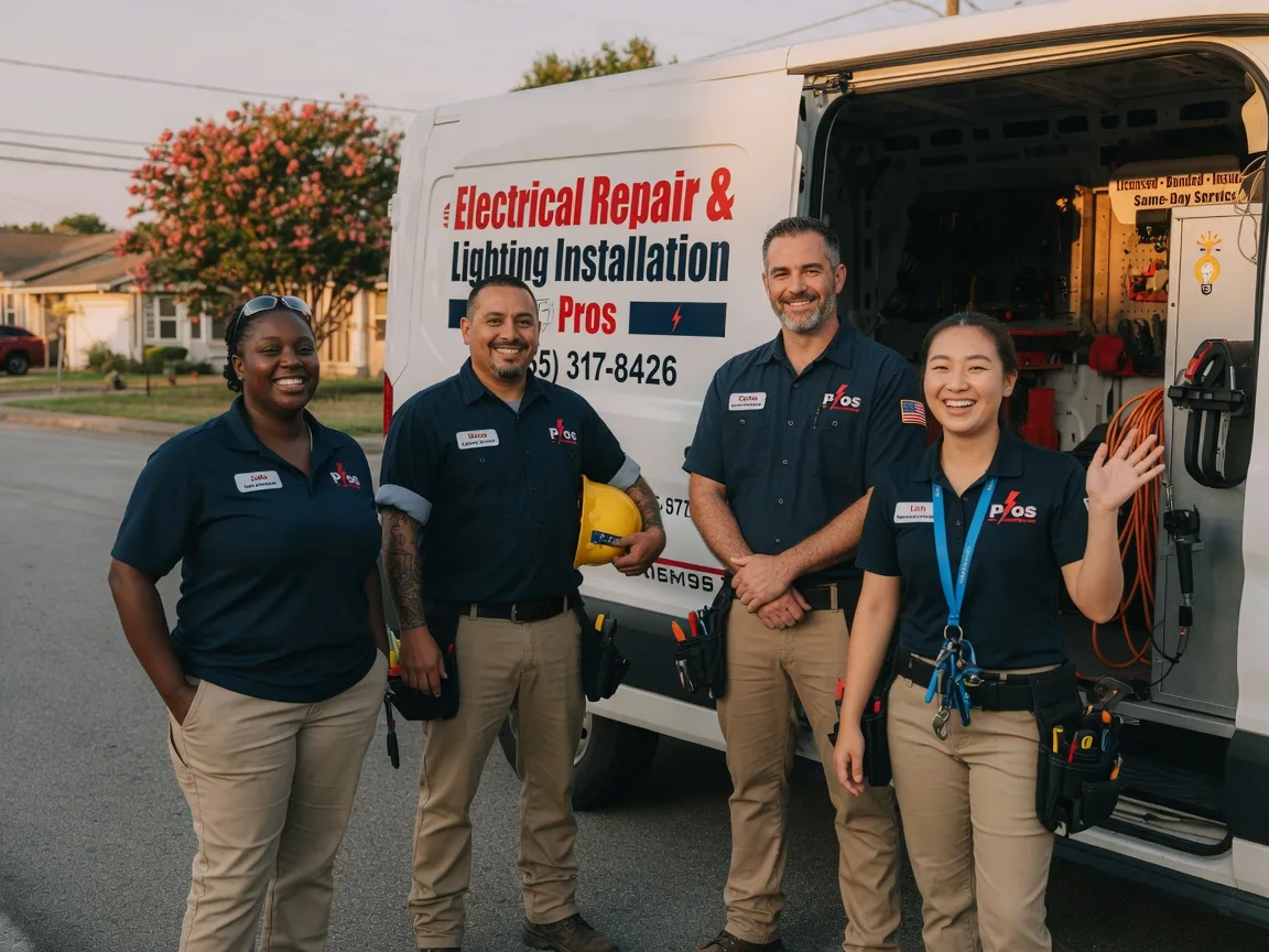 Licensed Electrician company in Garciasville, TX